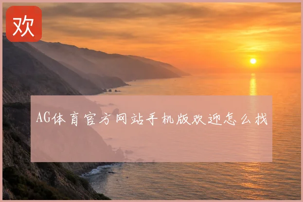 AG体育官方网站手机版欢迎怎么找